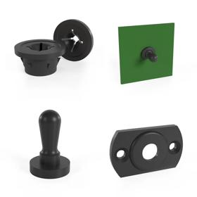 Essentra Panel Striker Nylon 6/6 Black [CS-113-2]; 10153246