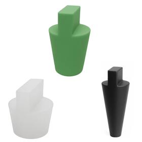 Essentra Tapered Plug 1.6 mm 28.7 mm Pink Silicone [35-UP101H]; 10240861