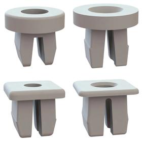 Essentra Sheet Metal Nut 7.14 x 7.26 mm 0.8 mm 2.8 mm #8;#10 Nylon 6/6 [60SGN00911]; 10404973