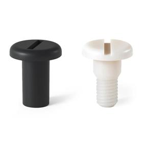 Essentra Female Binding Screw M4 10.0 mm 12.0 mm Nylon 6/6 [081041011301]; 10065365