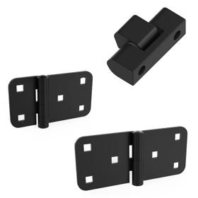 Essentra Hinge 60.0 mm 106.0 mm Coated Steel [499622E]; 10104101