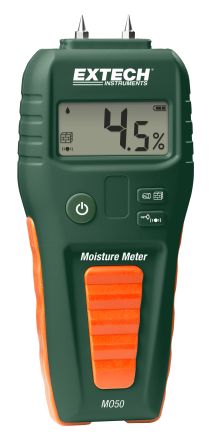 Extech MO50 Moisture Meter, Battery-Powered [MO50]; 100-024