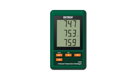 Extech SD200 Temperature Data Logger, RS232, USB, 3 Input Channel(s) [SD200]; 100-029