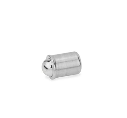 Ganter Stainless Steel Ball & Spring Plunger, 7mm Long [GN.32121]; 100-154