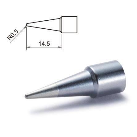 Hakko T32-B 0.5 mm Conical Soldering Iron Tip for use with FX-8806 [T32-B]; 100-162