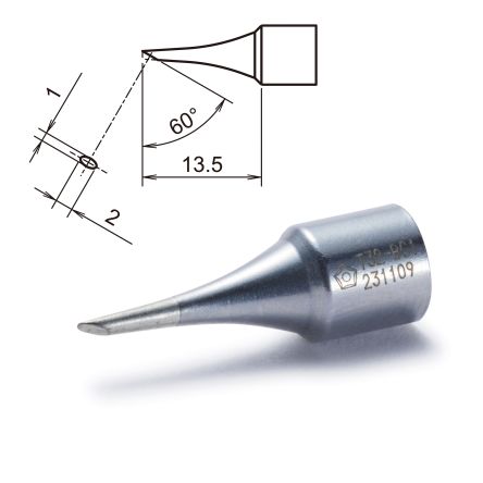 Hakko T32-BC1 1 mm Bevel Soldering Iron Tip for use with FX-8806 [T32-BC1]; 100-164