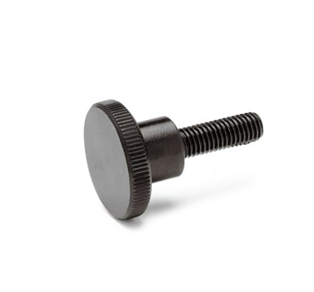 Ganter GN.29711 Black Knurled Clamping Knob, M4 x 20, Threaded Stud [GN.29711]; 100-373