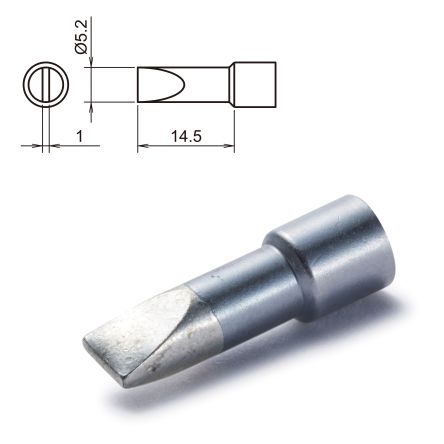 Hakko T32-D52 5.2 mm Chisel Soldering Iron Tip for use with FX-8806 [T32-D52]; 100-549