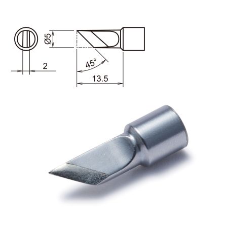 Hakko T32-K 5 mm Knife Soldering Iron Tip for use with FX-8806 [T32-K]; 100-554