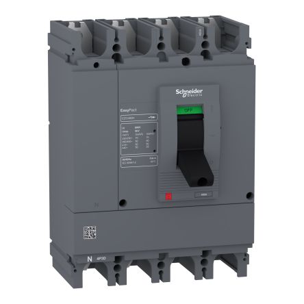 Schneider Electric, EasyPact Circuit breaker 4P 400A, Breaking Capacity 50 kA, Fixed Mount [EZC400H4350N]; 100-834