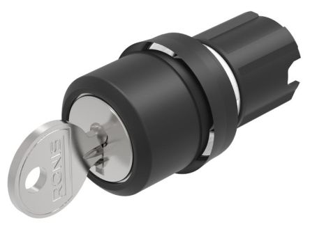 EAO IP66, IP67, IP69K Key Switch 2-Way Flat-Key [45-290H.1000.111]; 101-212