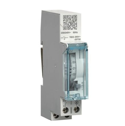 Hager Analogue Time Switch 230 V, 1-Channel [EHN010]; 101-222