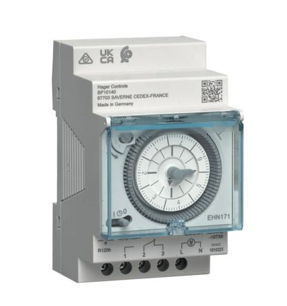 Hager Analogue Time Switch 230/240 V, 1-Channel [EHN171]; 101-224
