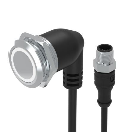 EAO 82 Series Push Button Switch, Momertary, Panel Mount, 22mm Cutout, 1CO, 35V, IP65, IP67 [82-665A.2000]; 102-392