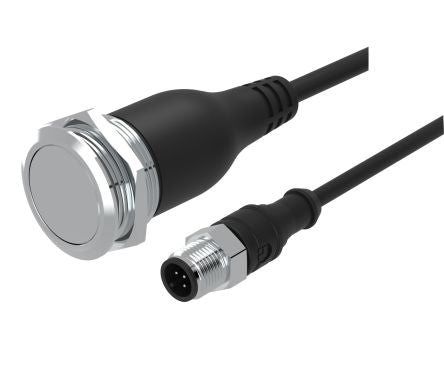 EAO 82 Series Push Button Switch, Momertary, Panel Mount, 22mm Cutout, 1CO, 35V, IP65, IP67 [82-6655.1000]; 102-413