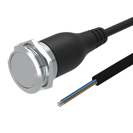 EAO 82 Series Illuminated Push Button Switch, Momentary, Panel Mount, 22mm Cutout, 1CO, Red LED, 35V, IP65, IP67 [82-665C.1114]; 102-436