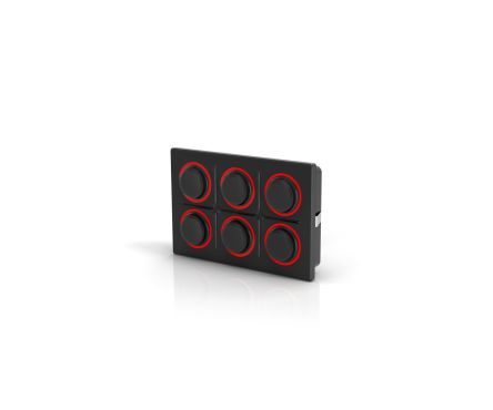 EAO IP6K9K 6 Key Illuminated Keypad [K09-00.000010]; 102-450
