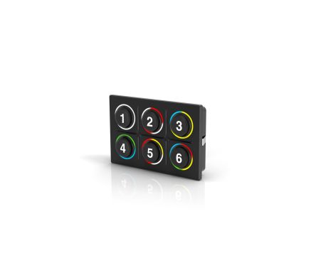 EAO IP6K9K 6 Key Illuminated Keypad [K09-00.000011]; 102-451