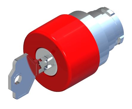 RS PRO Turn Key to Release Emergency Stop Push Button, Panel Mount, 22.5mm Cutout, IP65 [0]; 102-461