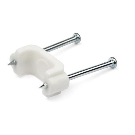 StarTech.com White Polyethylene Clamp collars with nail [CBMDNMCC1]; 102-522