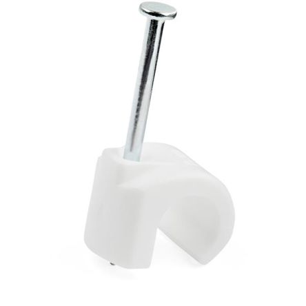 StarTech.com White Polyethylene Clamp collars with nail, 10mm Max. Bundle [CBMNMCC3]; 102-536