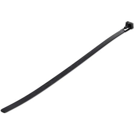 StarTech.com Cable Tie, Reuseable, 250mm x 8 mm, Black Nylon, Pk-100 [CBMZTRB10BK]; 102-550