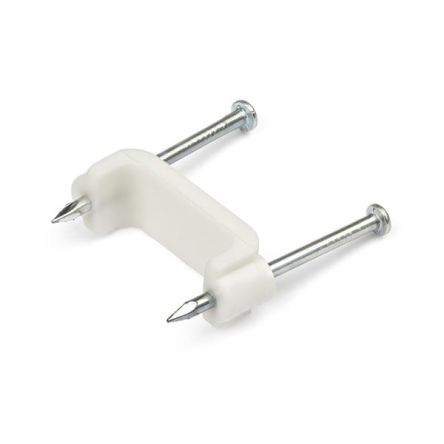 StarTech.com White Polyethylene Clamp collars with nail [CBMDNMCC2]; 102-567