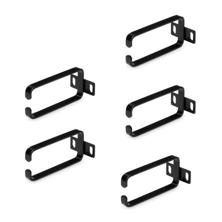 StarTech.com Steel Cable Management D-Ring Hook for Use with Network And Power Cables, 5 Rings, 4 x 1.8 x 1.8in [CMHOOK1UN5PK]; 102-611