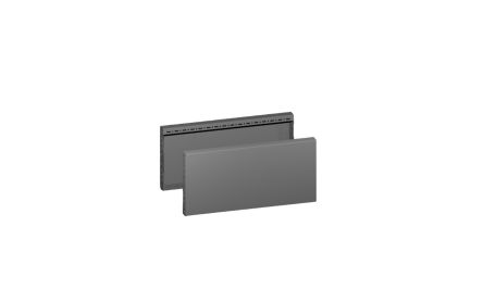Rittal Front Trim Kit Base/Plinth Trim Panel for Use with VX Base/Plinth System [8660043]; 102-661