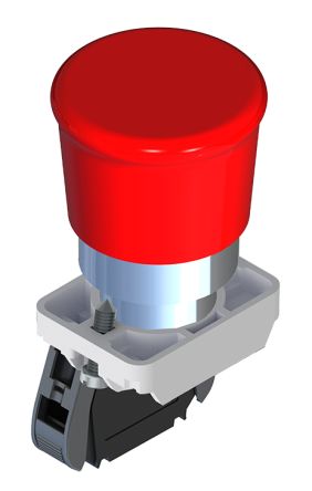 RS PRO Pull to Release Emergency Stop Push Button, Panel Mount, 22.5mm Cutout, INC, IP65 [0]; 102-717
