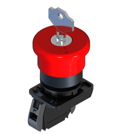 RS PRO Push Button Switch, Latching, Panel Mount, 22.5mm Cutout, 1NC, IP20, IP65 [0]; 102-720