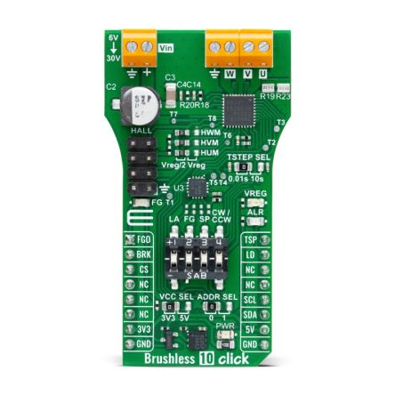 MikroElektronika Add-On Board BLDC Motor for TC78B016FTG for MikroBUS Socket [MIKROE-6136]; 102-815