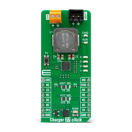 MikroElektronika Add-On Board Evaluation Board for MP2639B for MikroBUS Socket [MIKROE-5960]; 102-823