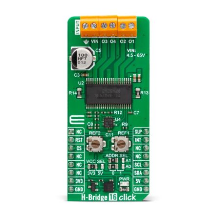 MikroElektronika Add-On Board Half-Bridge Driver for DRV8262 for MikroBUS Socket [MIKROE-5926]; 102-829