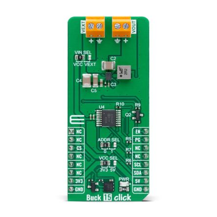 MikroElektronika Add-On Board Buck Controller for TPS62903 for MikroBUS Socket [MIKROE-6044]; 102-833
