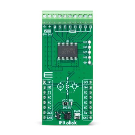 MikroElektronika Add-On Board Relay for TPD2017FN for MikroBUS Socket [MIKROE-6075]; 102-835