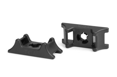 HellermannTyton Black Cable Tie Mount 23.9 mm x 52mm, 13.5mm Max. Cable Tie Width [151-03954 DCTMSBM8-PA66HIRHS-BK]; 102-876