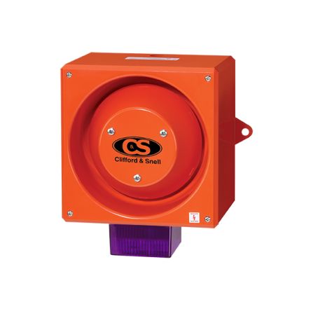 Clifford & Snell YL80 Series Magenta Sounder Beacon, 115 V ac, IP66, Wall Mount, 116dB at 1 Metre [YL80/LL/M/RF/WR]; 104-144