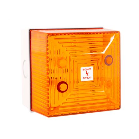 Clifford & Snell FL40 Series Amber Flashing Beacon, 48 V dc, Wall Mount, Xenon Bulb, IP65 [FL40/F50/A/WN]; 104-186