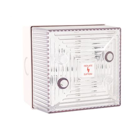 Clifford & Snell FL40 Series Clear Flashing Beacon, 115 V ac, Wall Mount, Xenon Bulb, IP65 [FL40/L50/C/WN]; 104-202