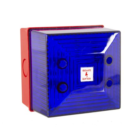 Clifford & Snell SD40 Series Blue Static Beacon, 24 V dc, Wall Mount, LED Bulb, IP65 [SD40/DL/B/25]; 104-224