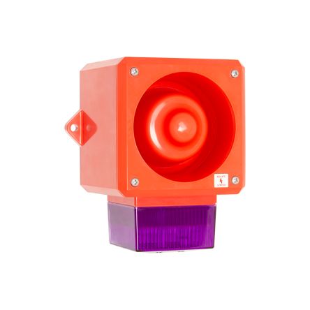 Clifford & Snell YL50 Series Magenta Sounder Beacon, 24 V dc, IP66, Wall Mount, 112dB at 1 Metre [YL50/DL/M/RF/WR(2)]; 104-256