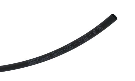 DSG-Canusa Heat Shrink Tubing, Black 2:1 Ratio, DERAY V25 Series [DERAY-V25-3/16-0-SP]; 106-747