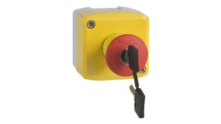 Schneider Electric Slow Break Push Button Control Station - SPDT, Polycarbonate, Red, IP66, IP67, IP69, IP69K [XALK188EH7]; 106-762