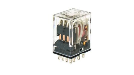 Omron Surface Mount Power Relay, 200 → 220V ac Coil, 5A Switching Current, DPDT [MY4-02 AC200/220]; 107-762