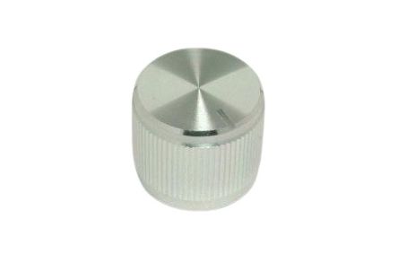 RS PRO 19mm Silver Potentiometer Knob for 6.4mm Shaft [0]; 107-859