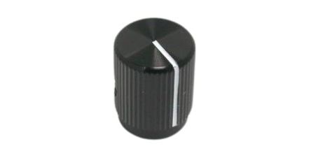 RS PRO 19mm Black Potentiometer Knob for 6.4mm Shaft [0]; 107-863