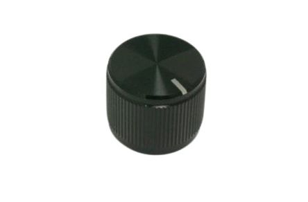 RS PRO 19mm Black Potentiometer Knob for 6.4mm Shaft [0]; 107-865