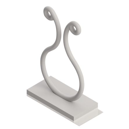 Essentra Natural Nylon Twisted link base, 7.6 → 10.2mm Max. Bundle [KLB-350A4-RT]; 109-464