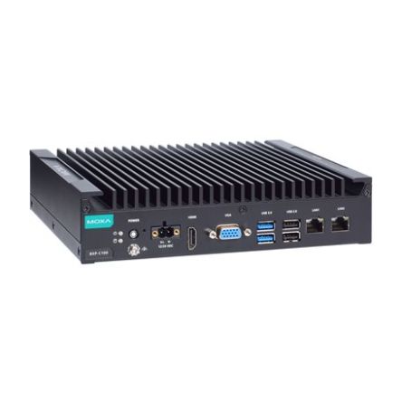 MOXA BXP-C100, Industrial Computer, 90W, Intel Celeron 1.8 GHz, 8 GB, 2 Windows [BXP-C100-C1-2L3C-T]; 111-922